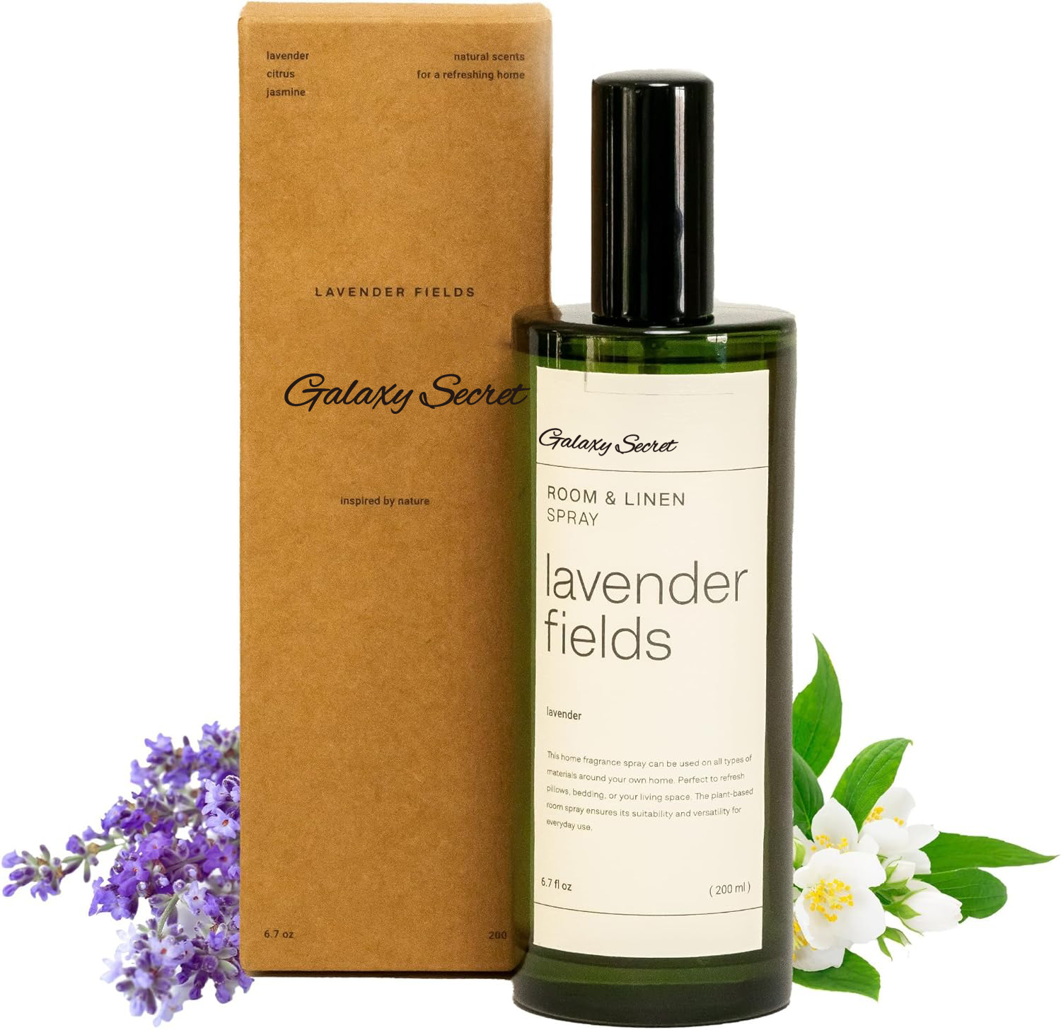Galaxy Secret Hot Selling Eco-friendly Long-lasting Lavender Santal Woods Room Freshener Soothing Aroma Mist Pillow Linen Spray