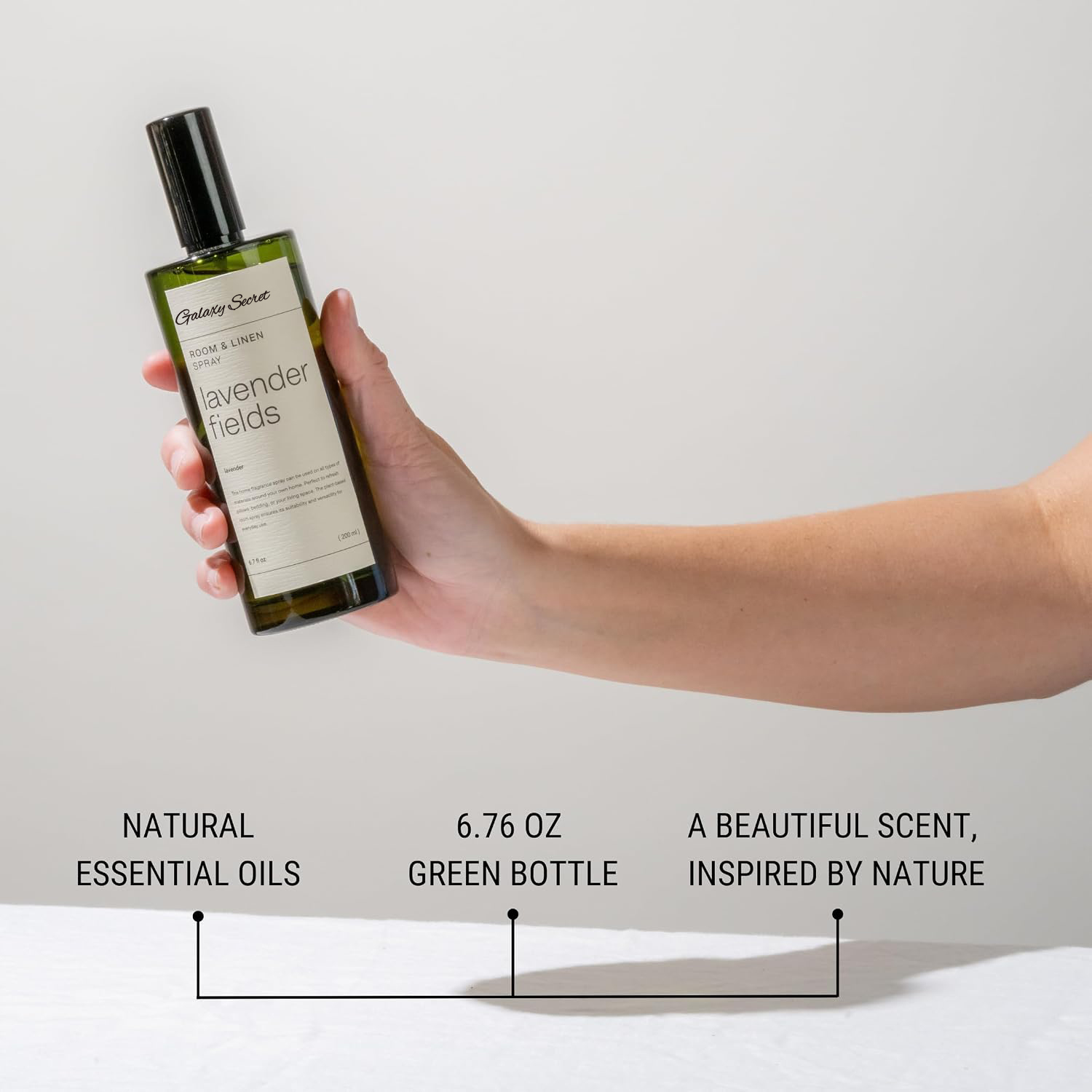 Galaxy Secret Hot Selling Eco-friendly Long-lasting Lavender Santal Woods Room Freshener Soothing Aroma Mist Pillow Linen Spray