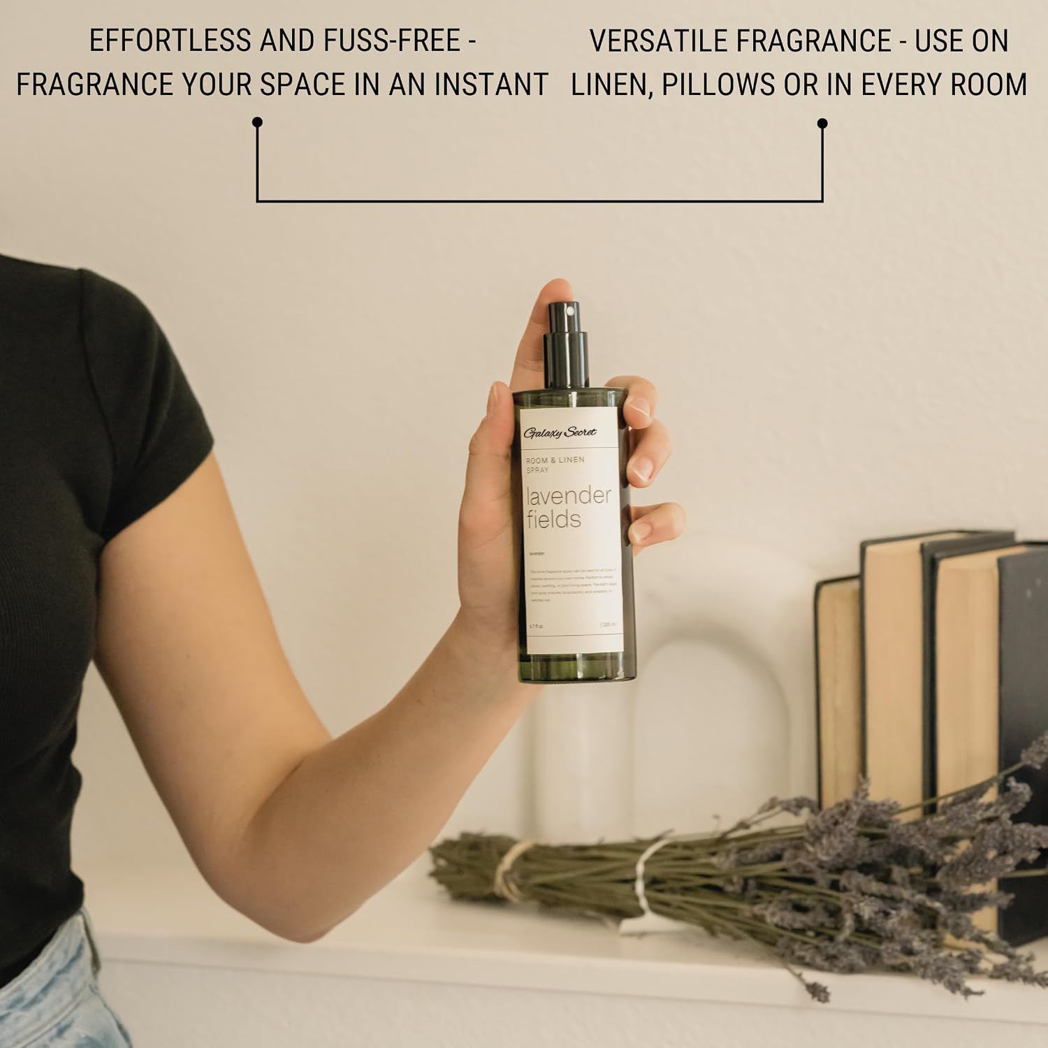 Galaxy Secret Hot Selling Eco-friendly Long-lasting Lavender Santal Woods Room Freshener Soothing Aroma Mist Pillow Linen Spray