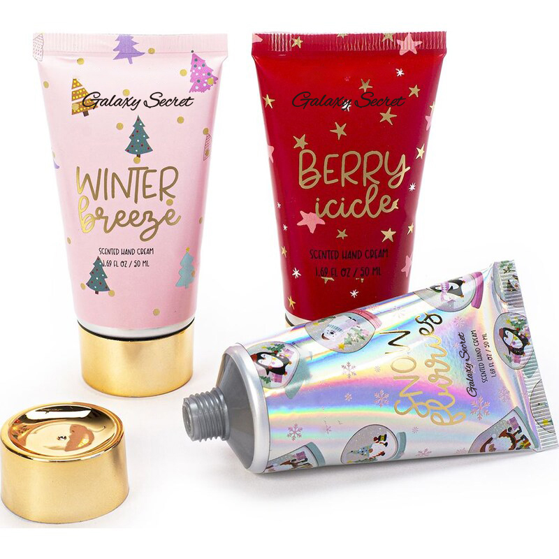 Hot Selling High Quality Christmas Hand Cream Set Fragrance Long Lasting Moisturize Hydrating Santal Hand Cream Hand Care Set