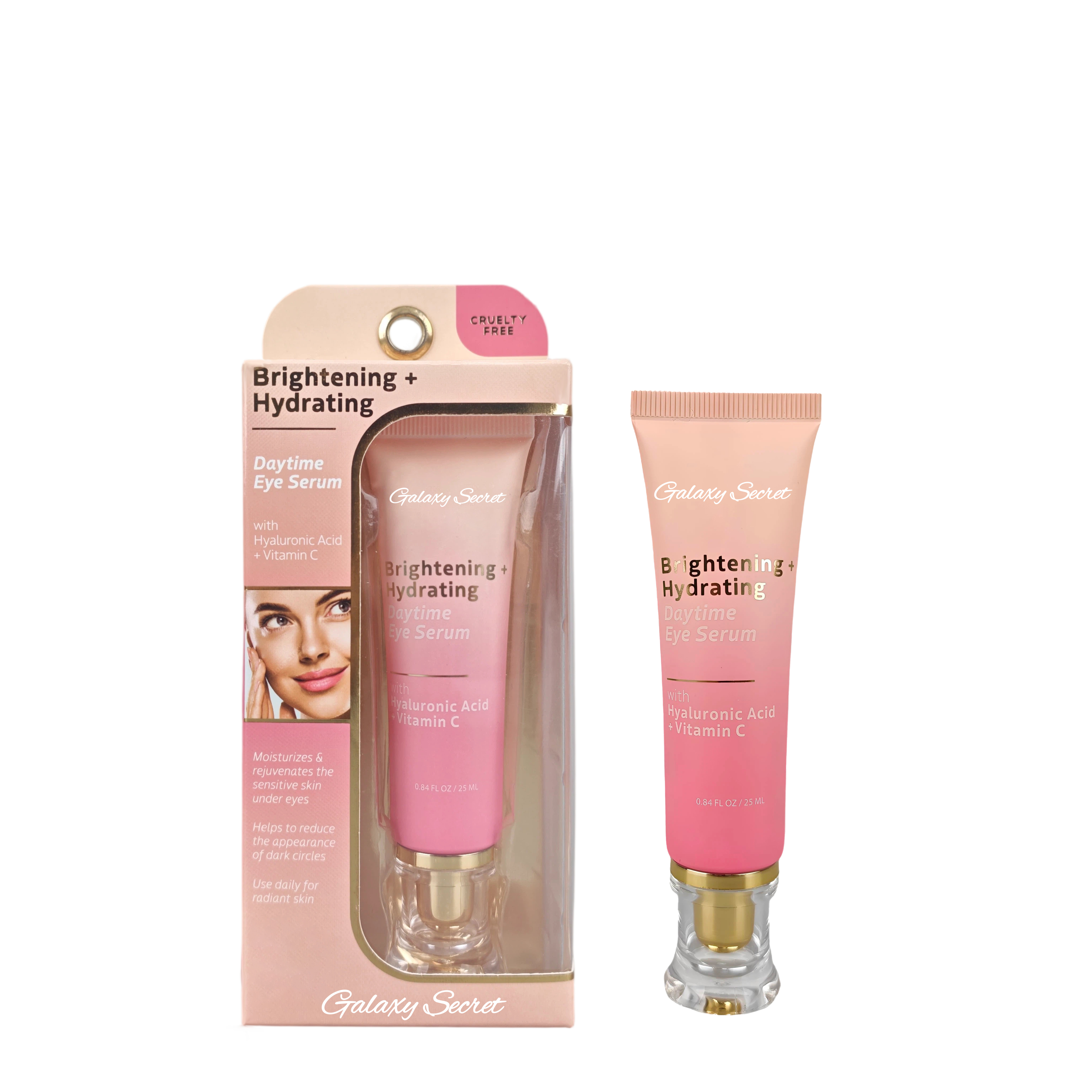 Hot Selling Oem/odm Daytime Brightening & Hydrating Eyes Serum With Ha And Vitamin C Serum Suitable All Skin Type Eyes Serum
