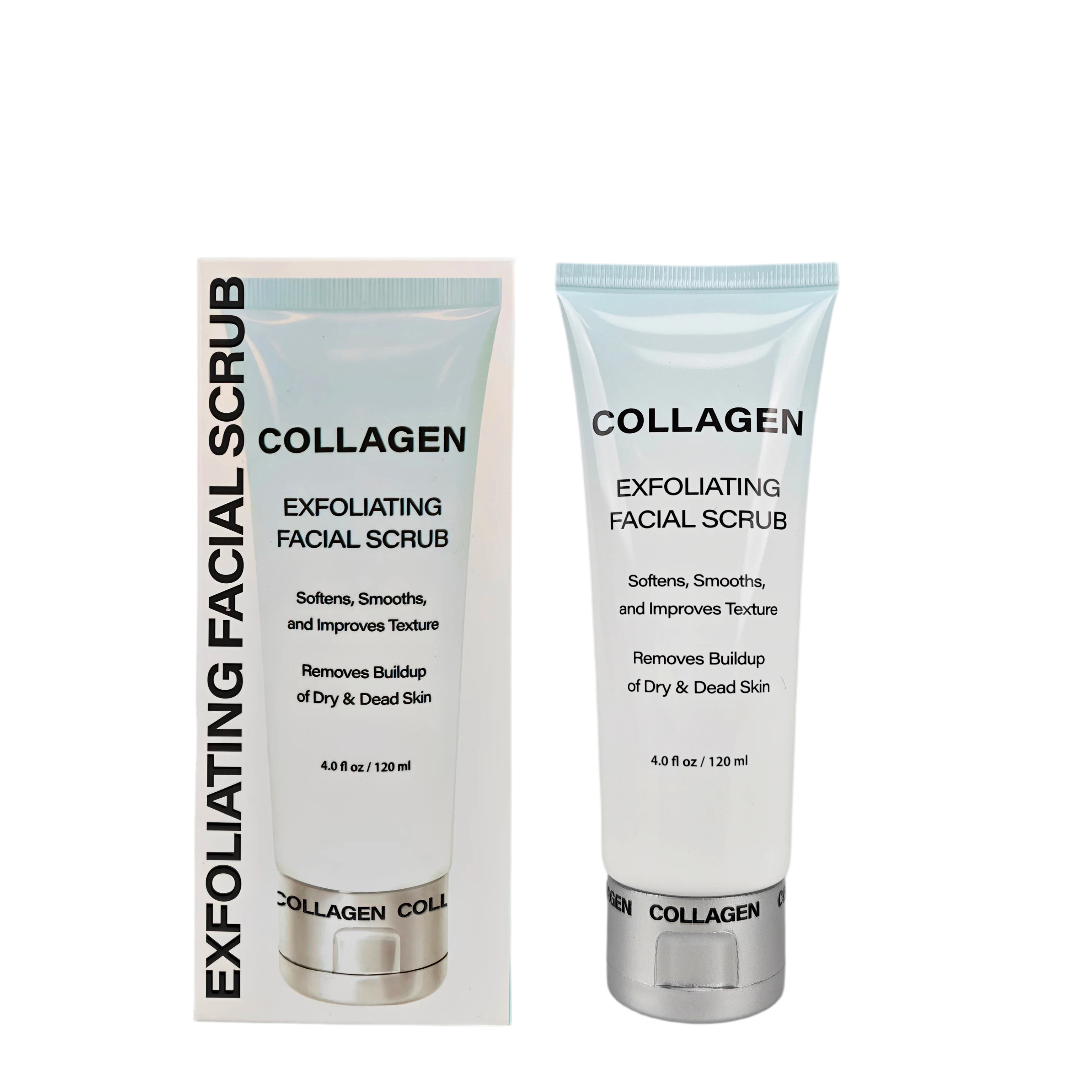 Hot Selling Gentle Exfoliating Organic Vegan Facial Scrub With Collagen And Vitamin C Deep Cleansing And Moisturizing Face Scrub