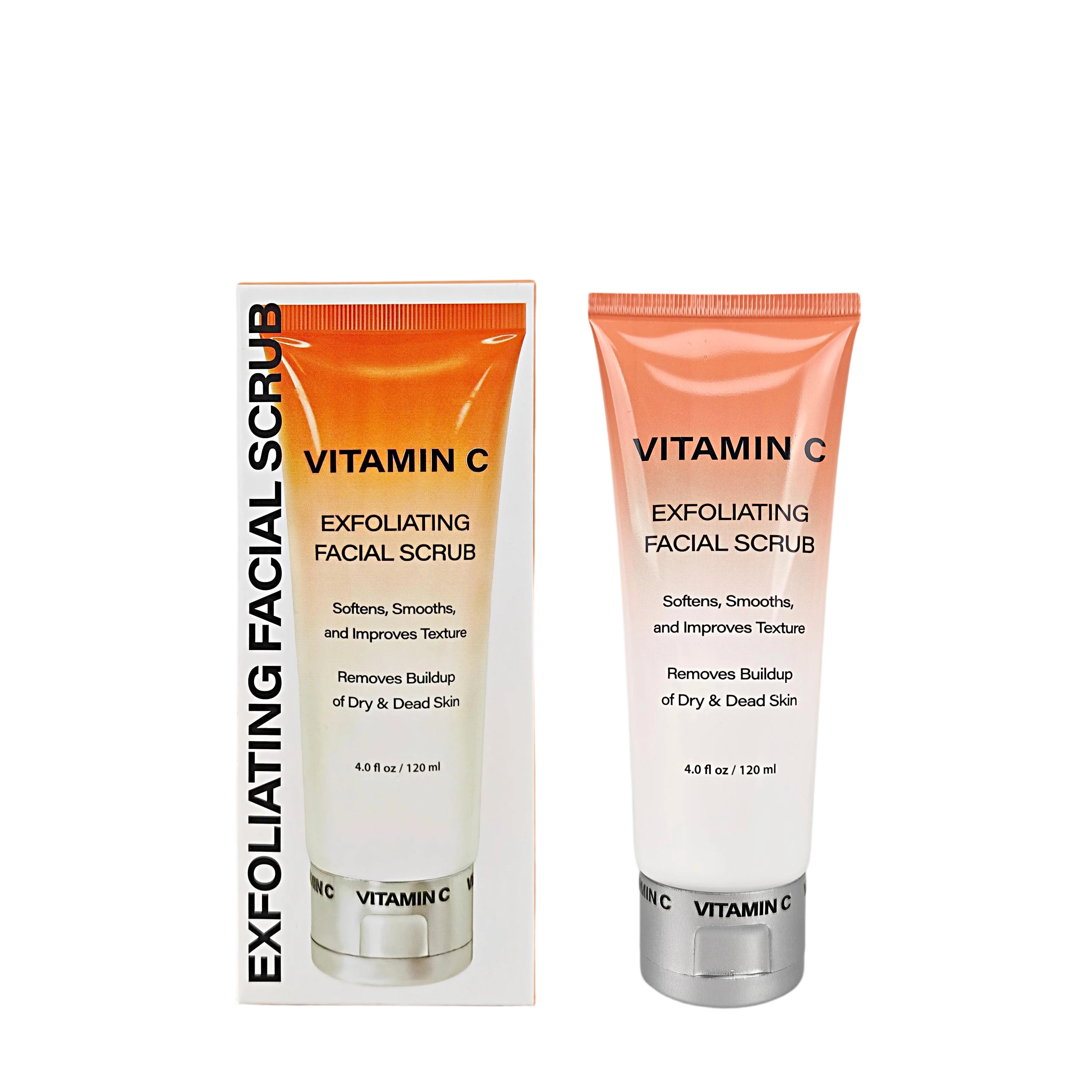 Hot Selling Gentle Exfoliating Organic Vegan Facial Scrub With Collagen And Vitamin C Deep Cleansing And Moisturizing Face Scrub