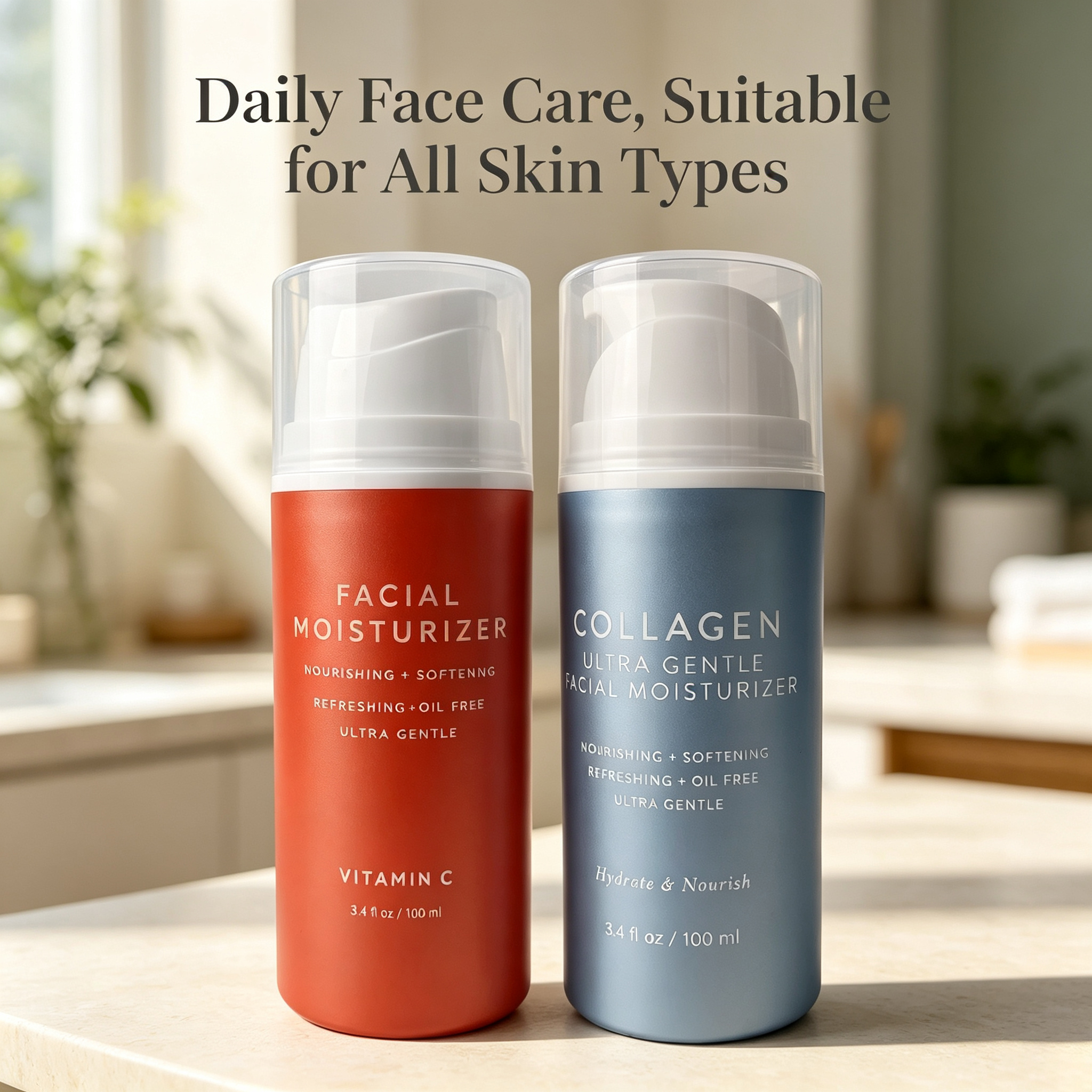 Private Label Nourish Hydrating Facial Moisturizer Cream Lotion With Vitamin C & Collagen For Brightening Face Moisturizer Cream