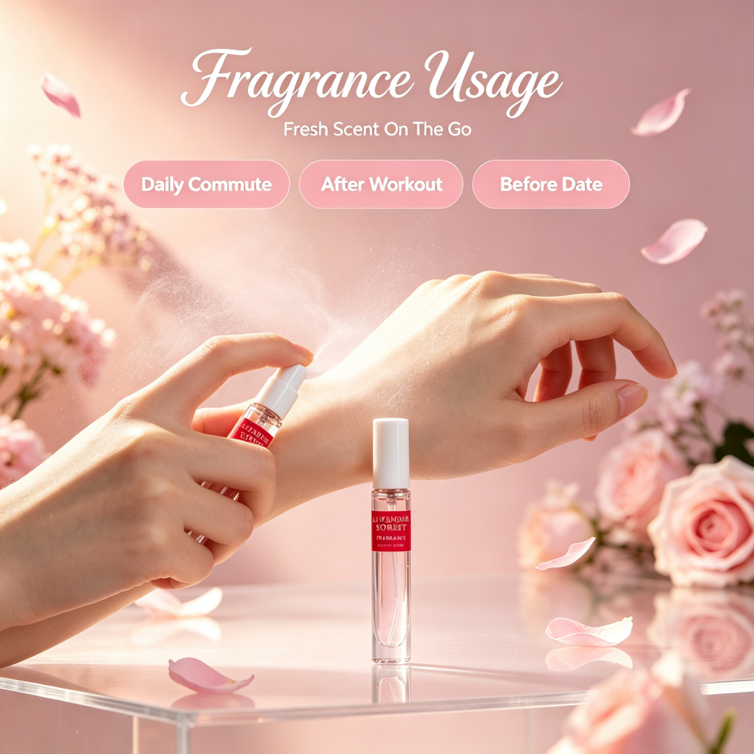 Private Label Custom Travel Body Care Gift Set For Women Moisturizing Hand Cream Perfume Wholesale 2 In 1 Holiday Valentine Gift