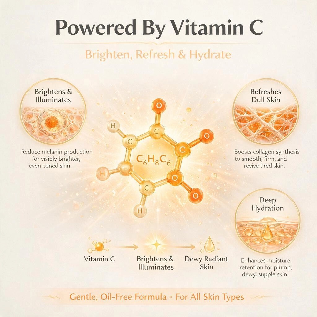 Odm/oem Hot Selling Vitamin C Brightening Facial Dew Cream Moisturizer For Day & Night All Skin Type Daily Face Moisturizer
