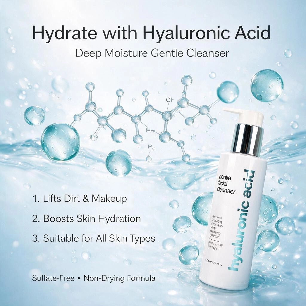 Prival Label Vitamin C & Ha Face Cleanser For Deep Cleaning Removes Impuristies & Makeup Gentle On All Skin Types Face Cleanser
