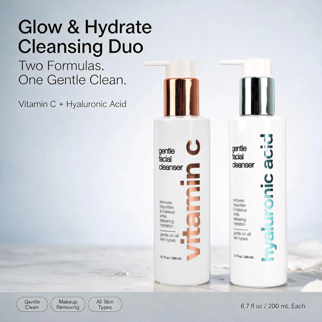 Prival Label Vitamin C & Ha Face Cleanser For Deep Cleaning Removes Impuristies & Makeup Gentle On All Skin Types Face Cleanser
