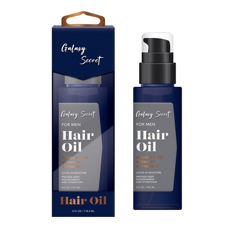 Men Hair Oil Argan Oil & Vitamin E Moisturizing Nourishing Anti-frizz Hair Serum Private Label Custom Logo 118.3ml