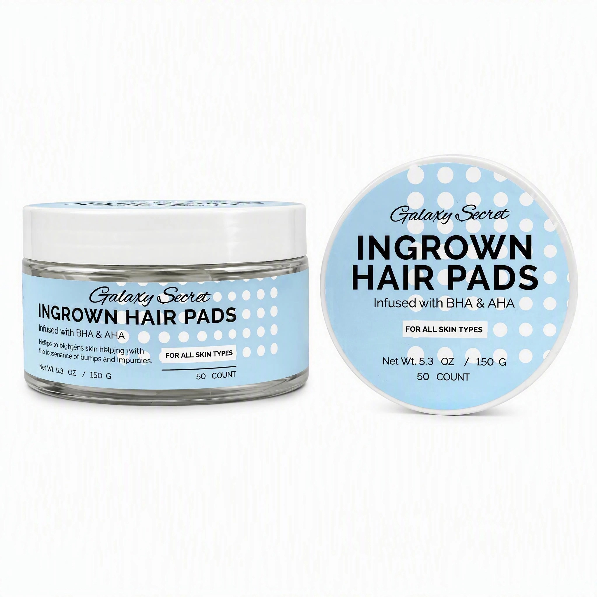Ingrown Hair Pads Infused With Aha & Bha Gentle Exfoliating Prevent Ingrown Hairs Private Label Custom Logo Wholesale