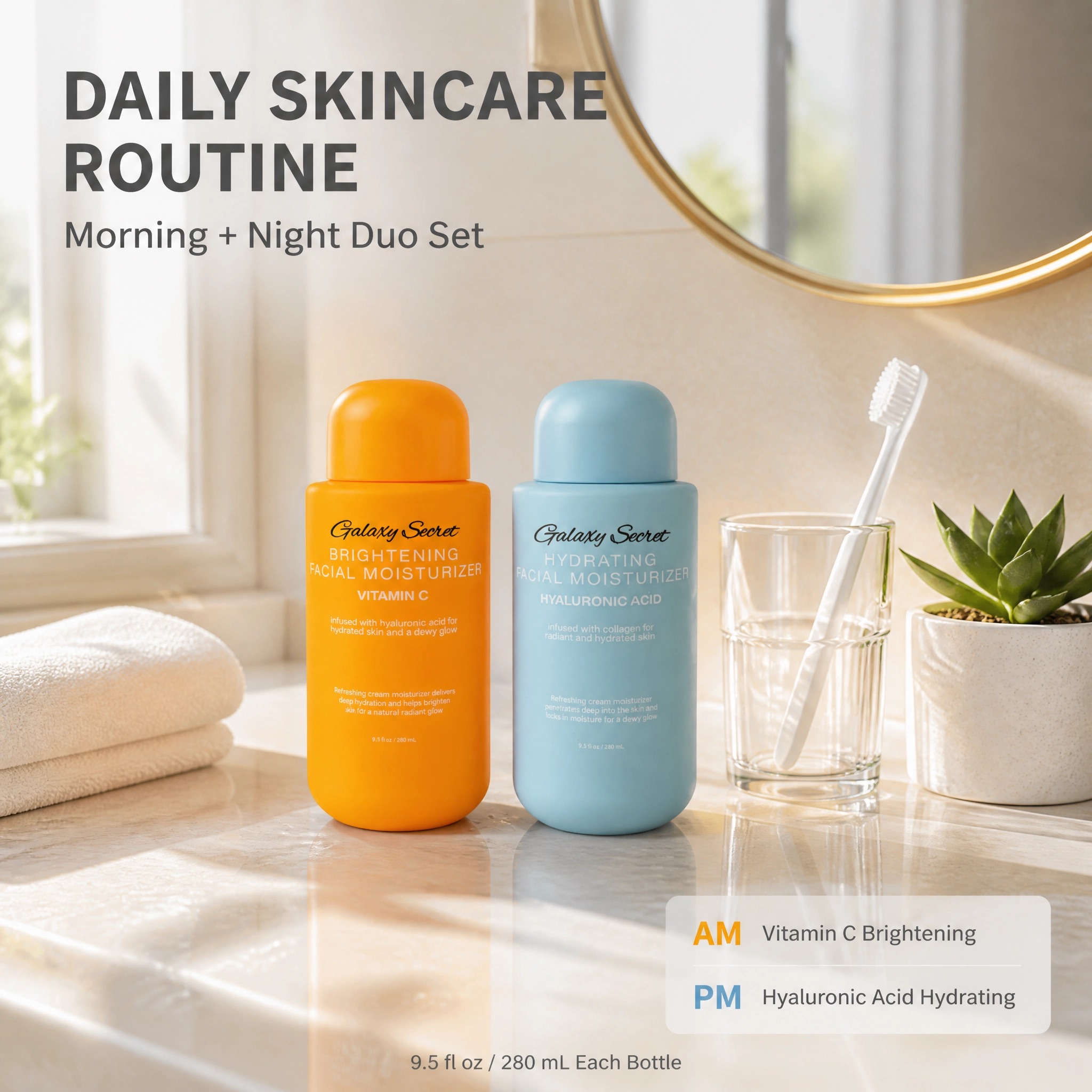 Day Night Facial Moisturizer Vitamin C Hyaluronic Acid Collagen Glycerin Paraben-free Hydrating Cream Daily Skincare Private
