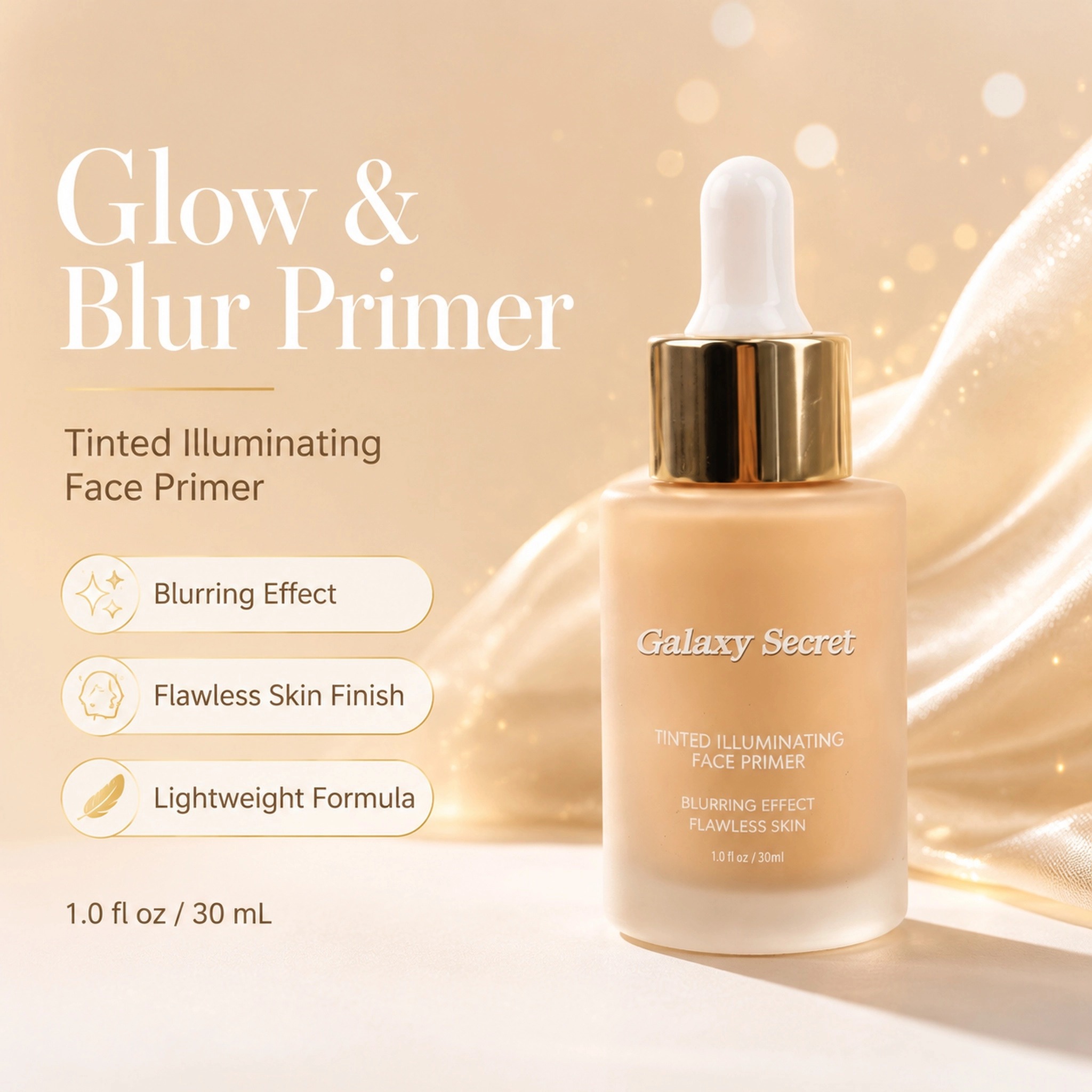 Tinted Illuminating Face Primer Pore Blurring Minimizer Glow Makeup Hydrating Lightweight Private Label Custom Logo Wholesale