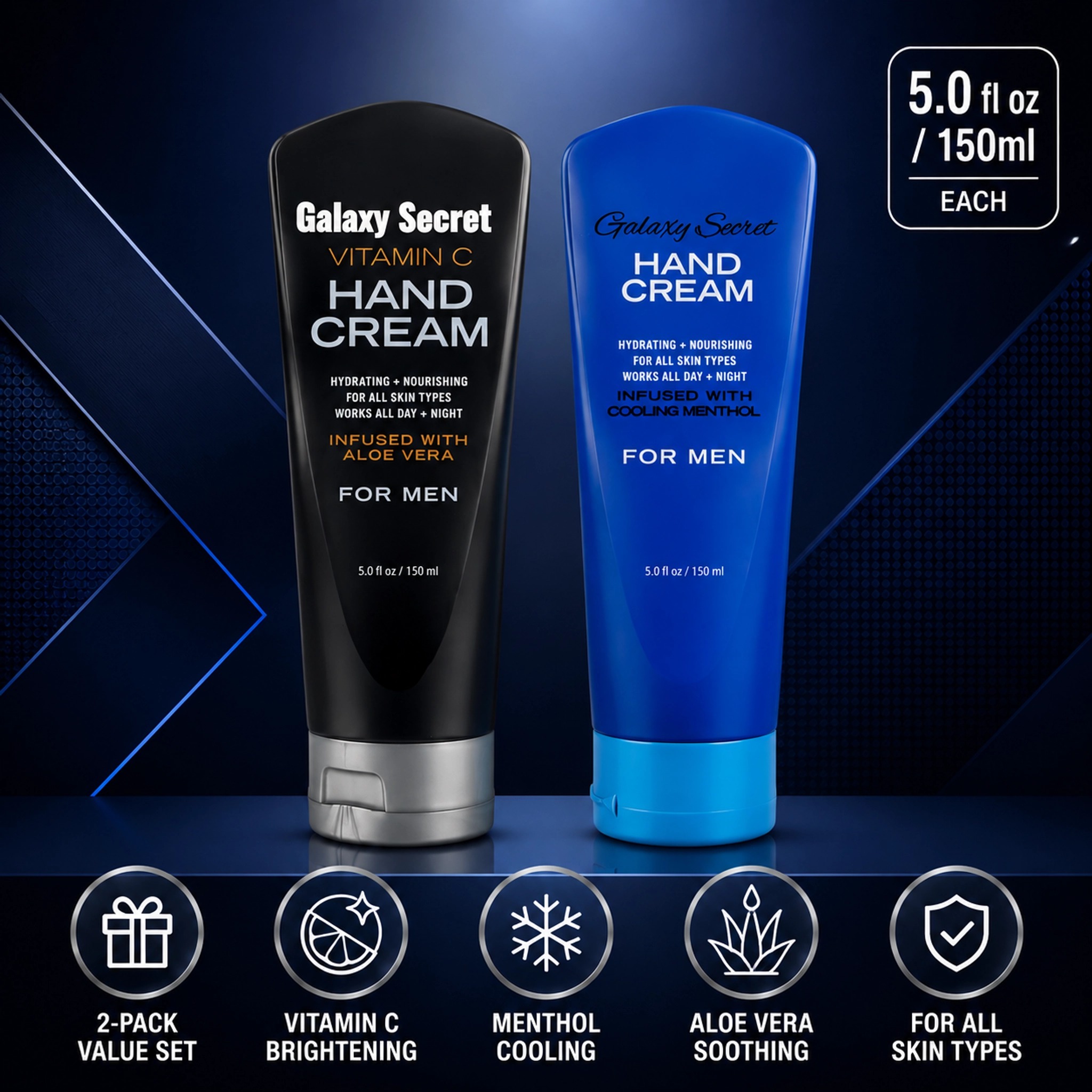 Men Hand Cream Hydrating Nourishing Vitamin C Aloe Vera Menthol For All Skin Types Private Label Custom Logo Wholesale
