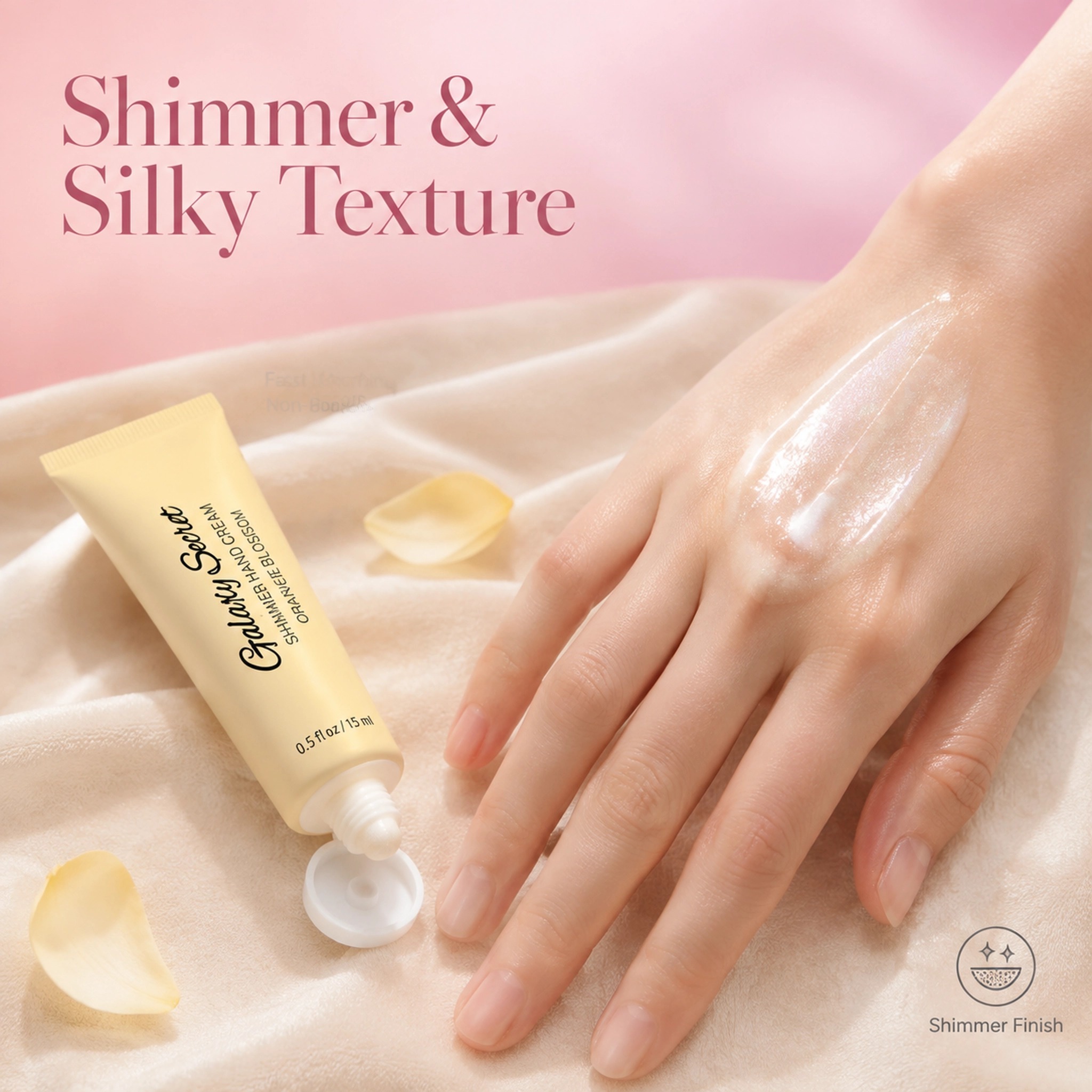 Shimmer Hand Cream Set Private Label 3 Pack Cherry Vanilla Strawberry Moisturizing Travel Size Gift Set For Women