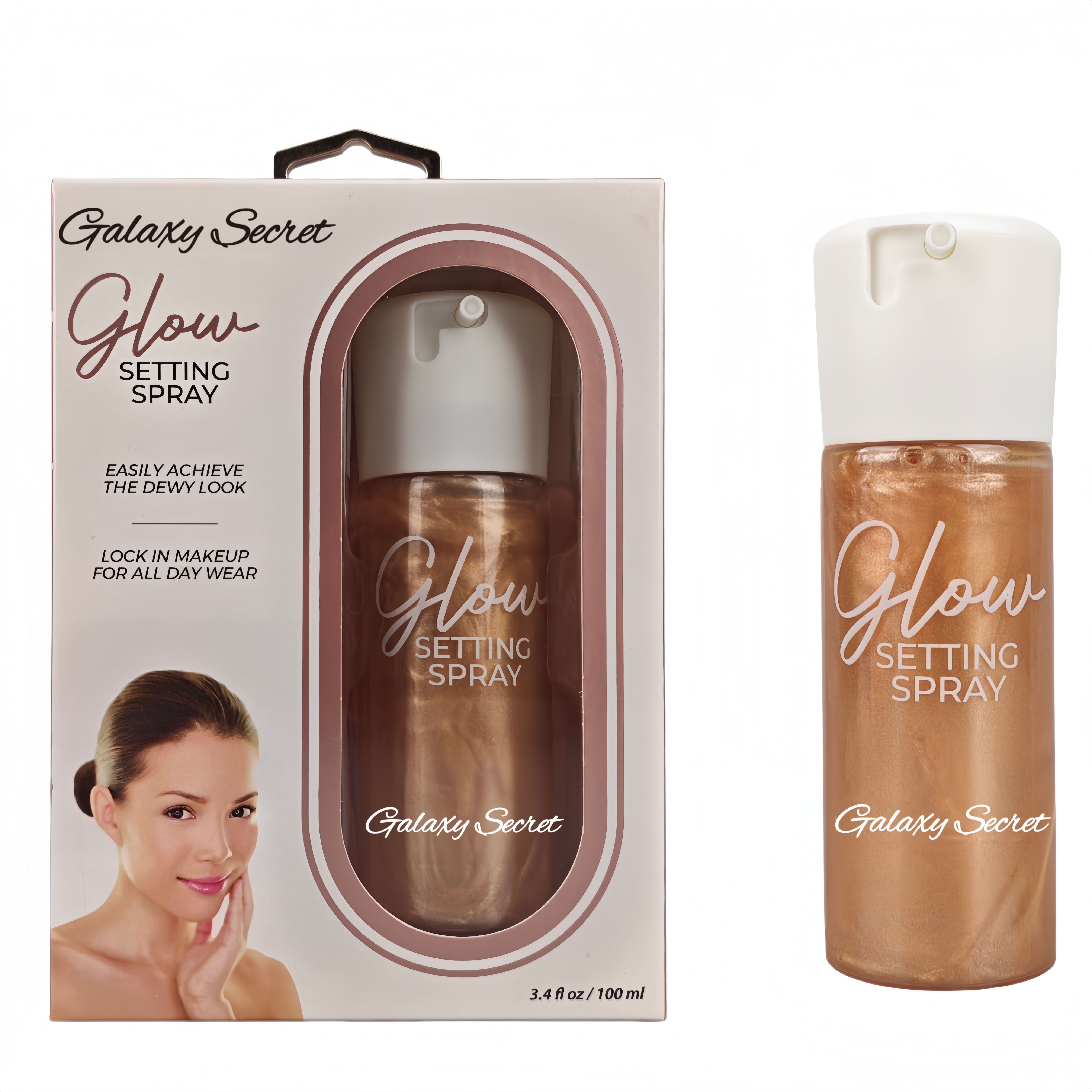 Hot Selling Oem/odm Glow Setting Spray Shimmer Dewy Finish Makeup Fixing Spray Long Lasting All Day Wear Face Setting Spray