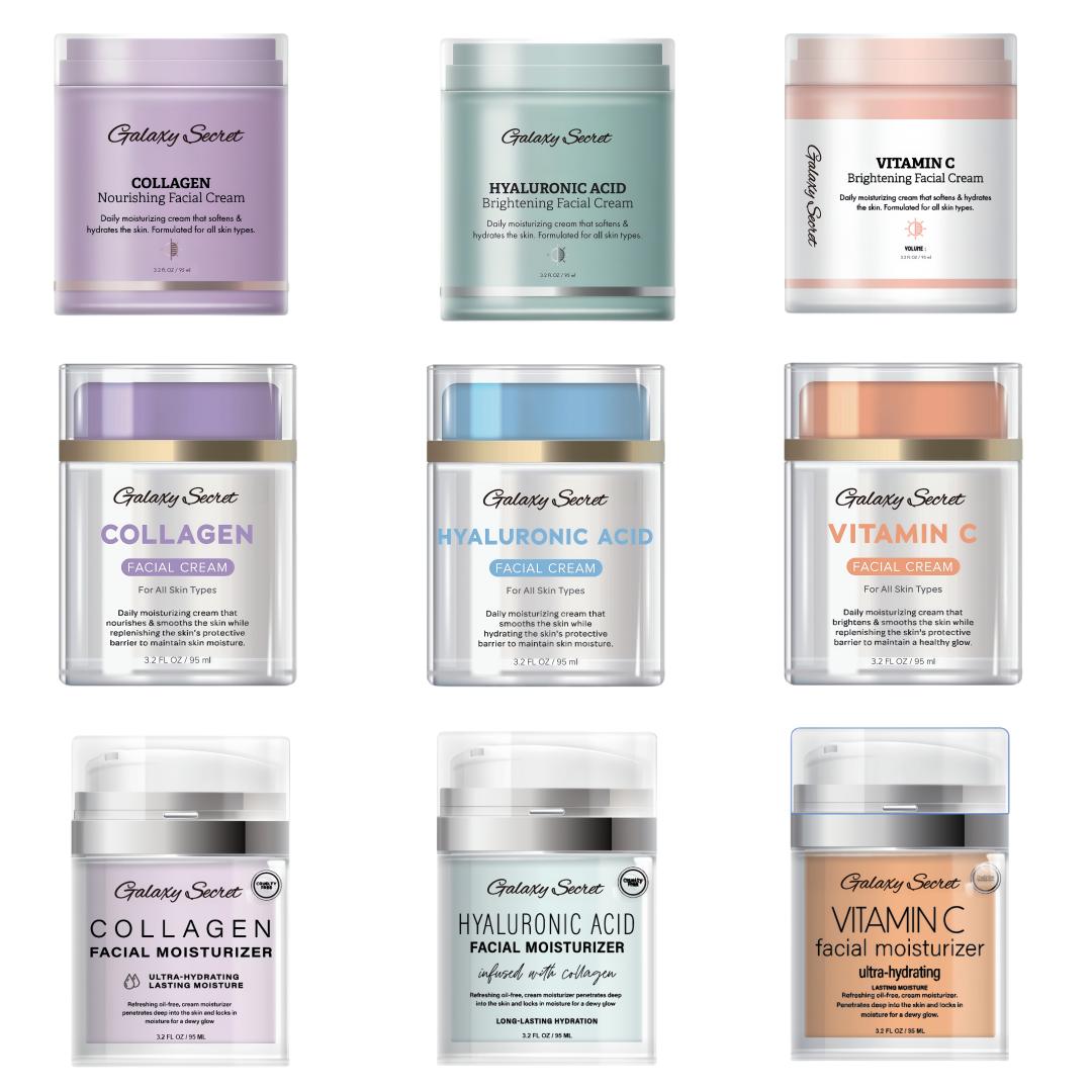 Oem/odm Hot Selling Private Label Facial Cream Collagen Vitamin C Hyaluronic Acid Moisturizer Whitening Anti-wrinkle Face Cream