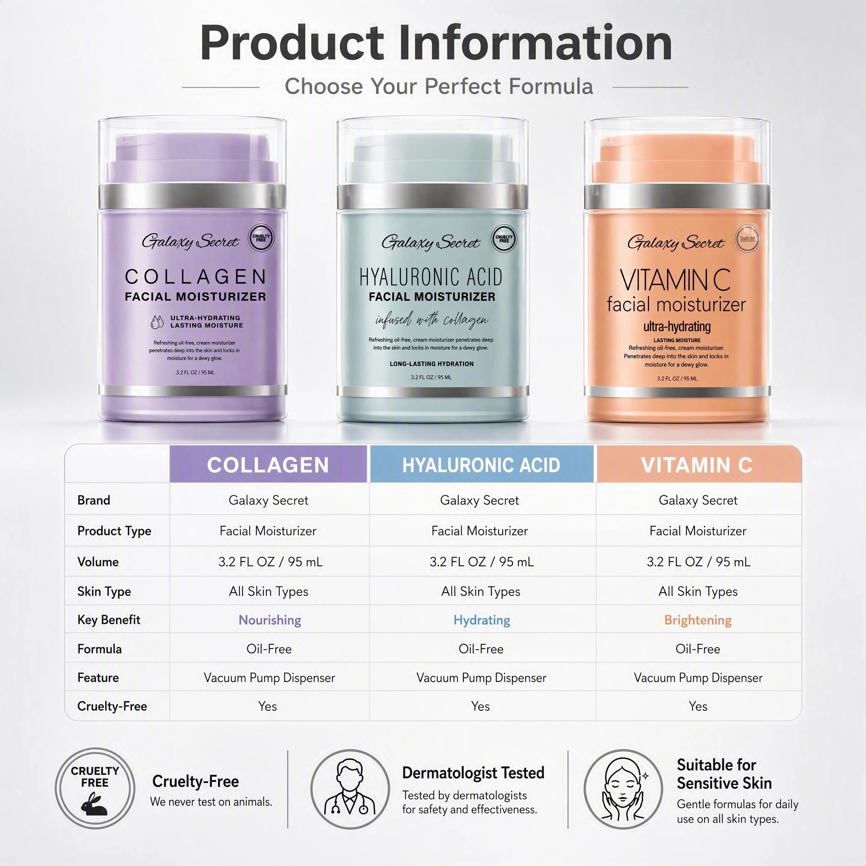 Oem/odm Hot Selling Private Label Facial Cream Collagen Vitamin C Hyaluronic Acid Moisturizer Whitening Anti-wrinkle Face Cream