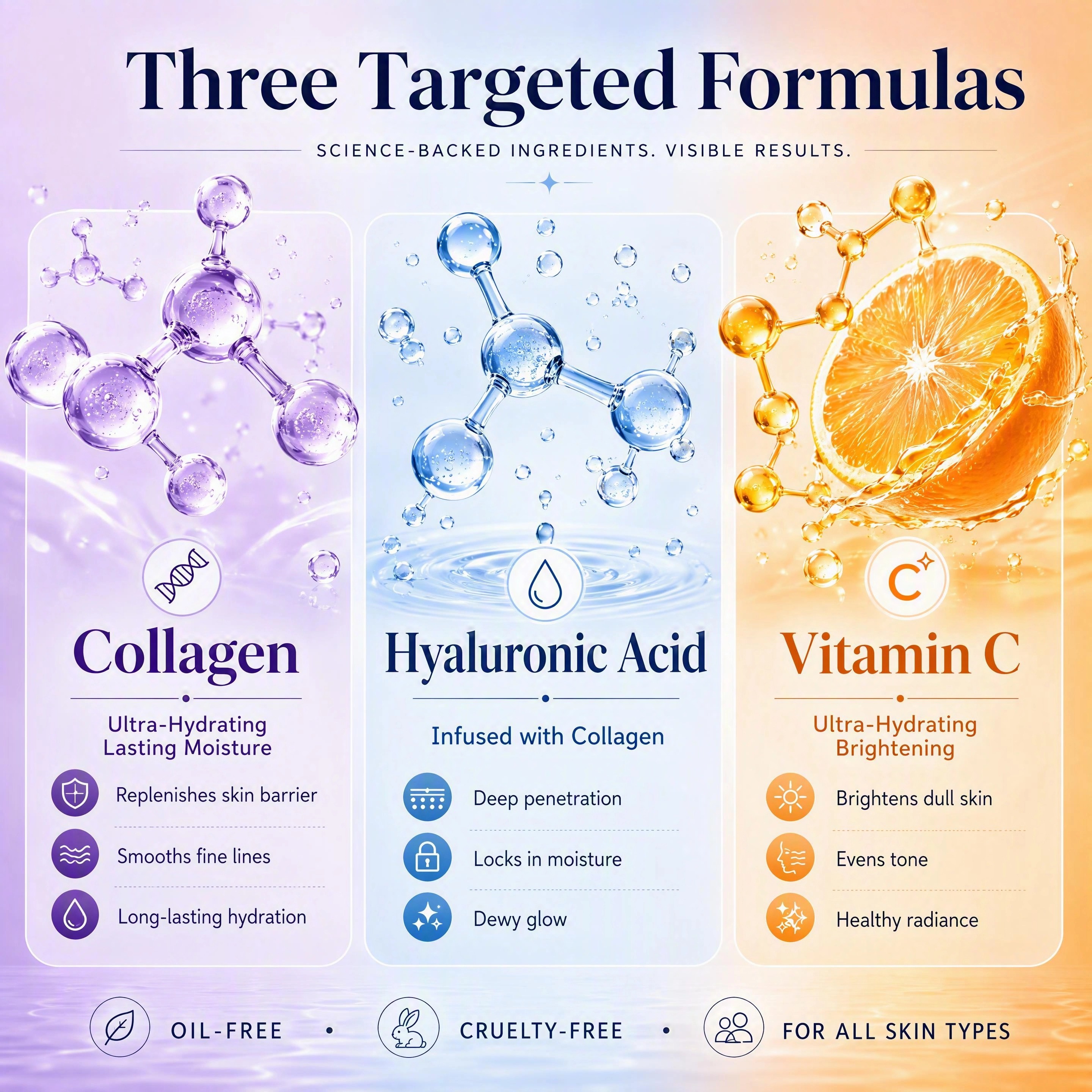 Oem/odm Hot Selling Private Label Facial Cream Collagen Vitamin C Hyaluronic Acid Moisturizer Whitening Anti-wrinkle Face Cream