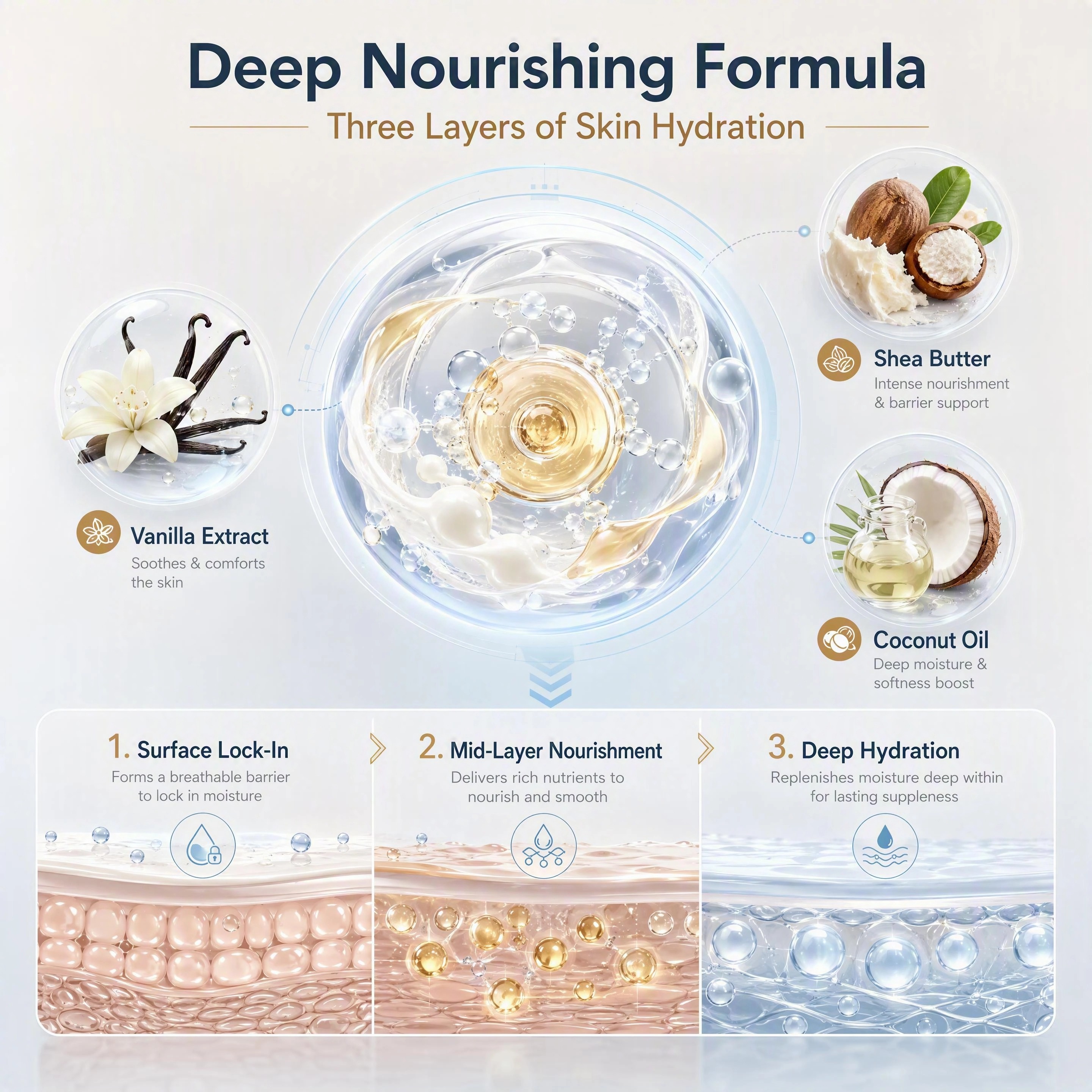 Hot Selling Oem/odm Sweet Vanilla Whipped Body Butter For All Skin Type Hydrating Moisturizing Nourishing Whipped Body Cream