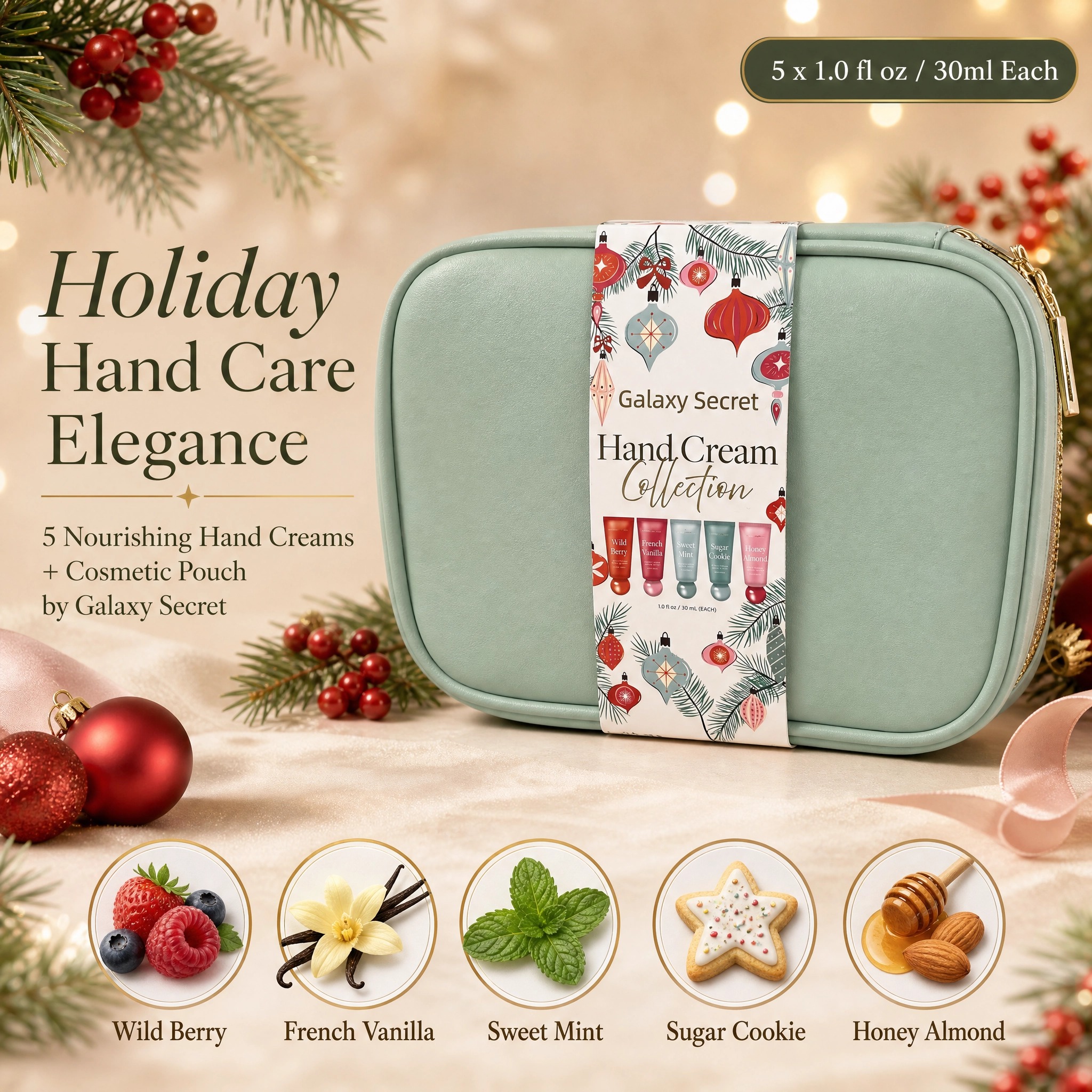Oem Odm Vegan Nourishing Whitening Hand Cream Gift Set With Shea Butter Floral Packaging Moisturizing Formula For All Skin Types
