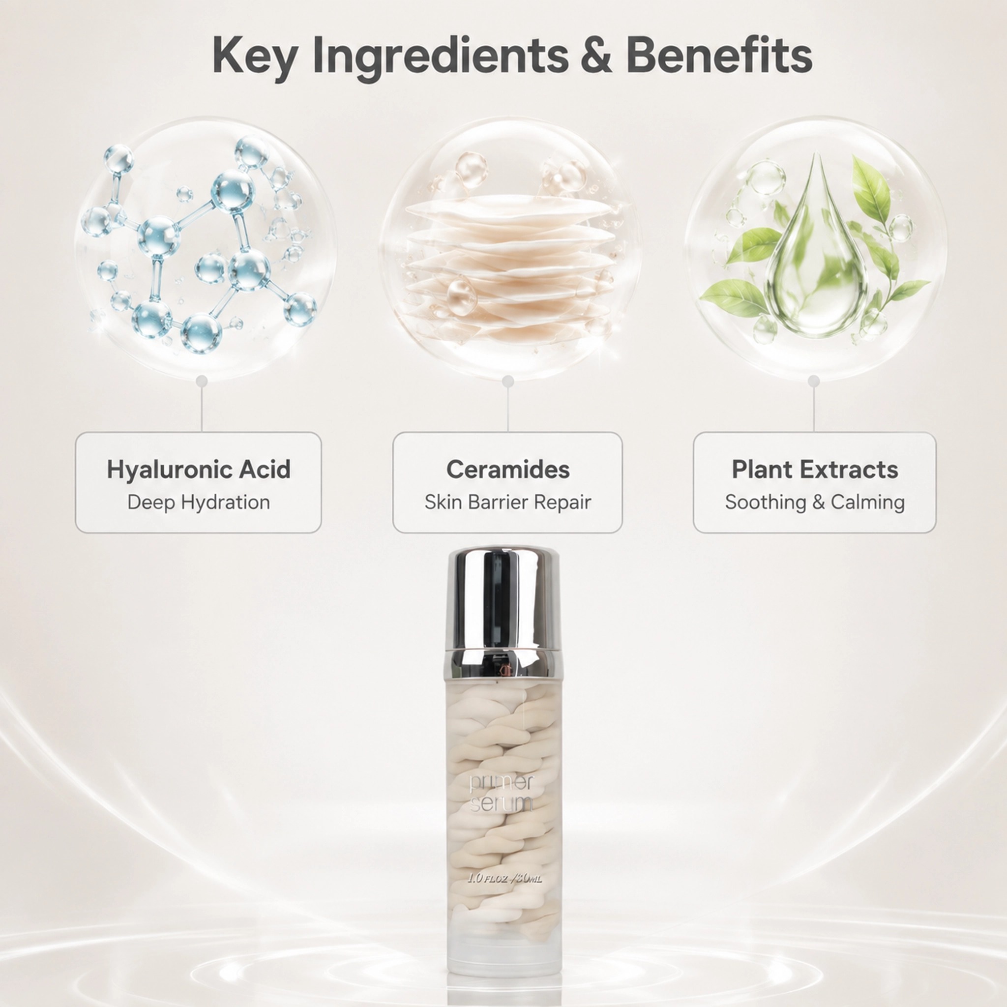 Twisted Gel Face Primer Serum 30ml Hydrating Balancing Makeup Base For All Skin Types Private Label Custom Logo Wholesale