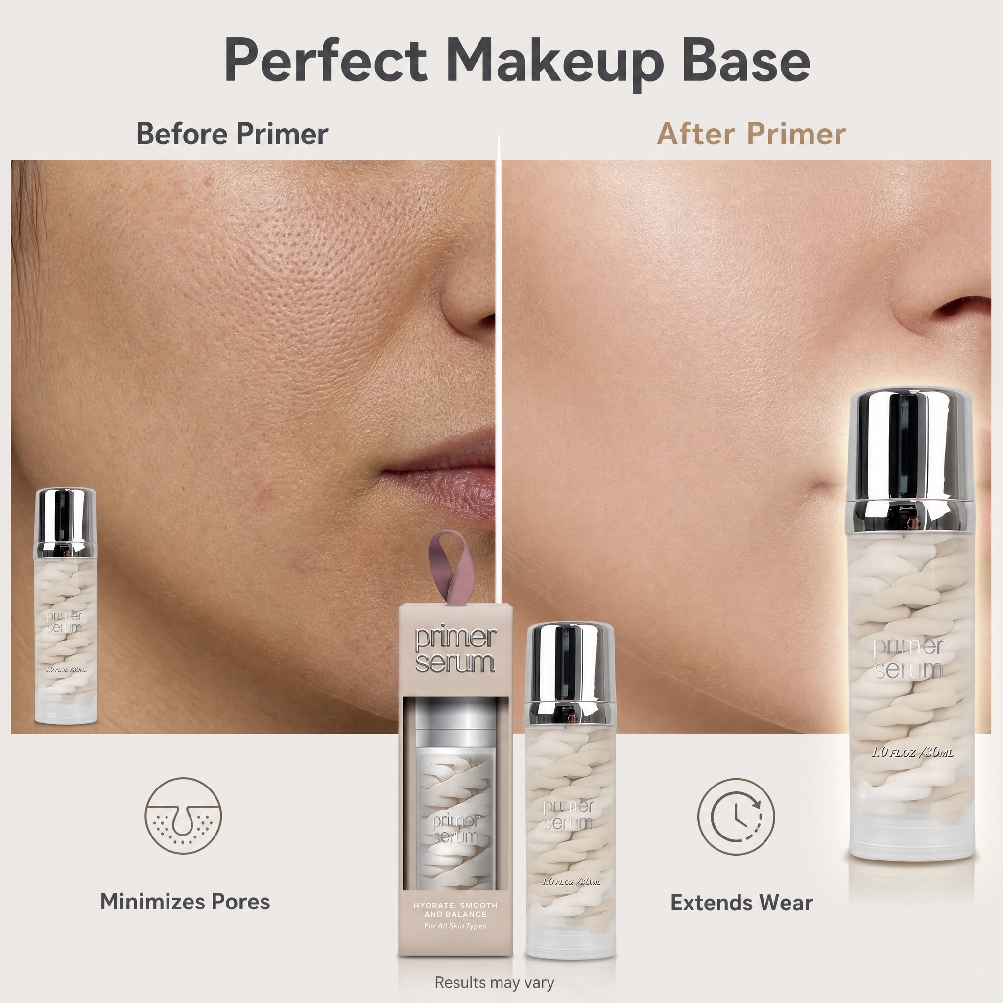 Twisted Gel Face Primer Serum 30ml Hydrating Balancing Makeup Base For All Skin Types Private Label Custom Logo Wholesale