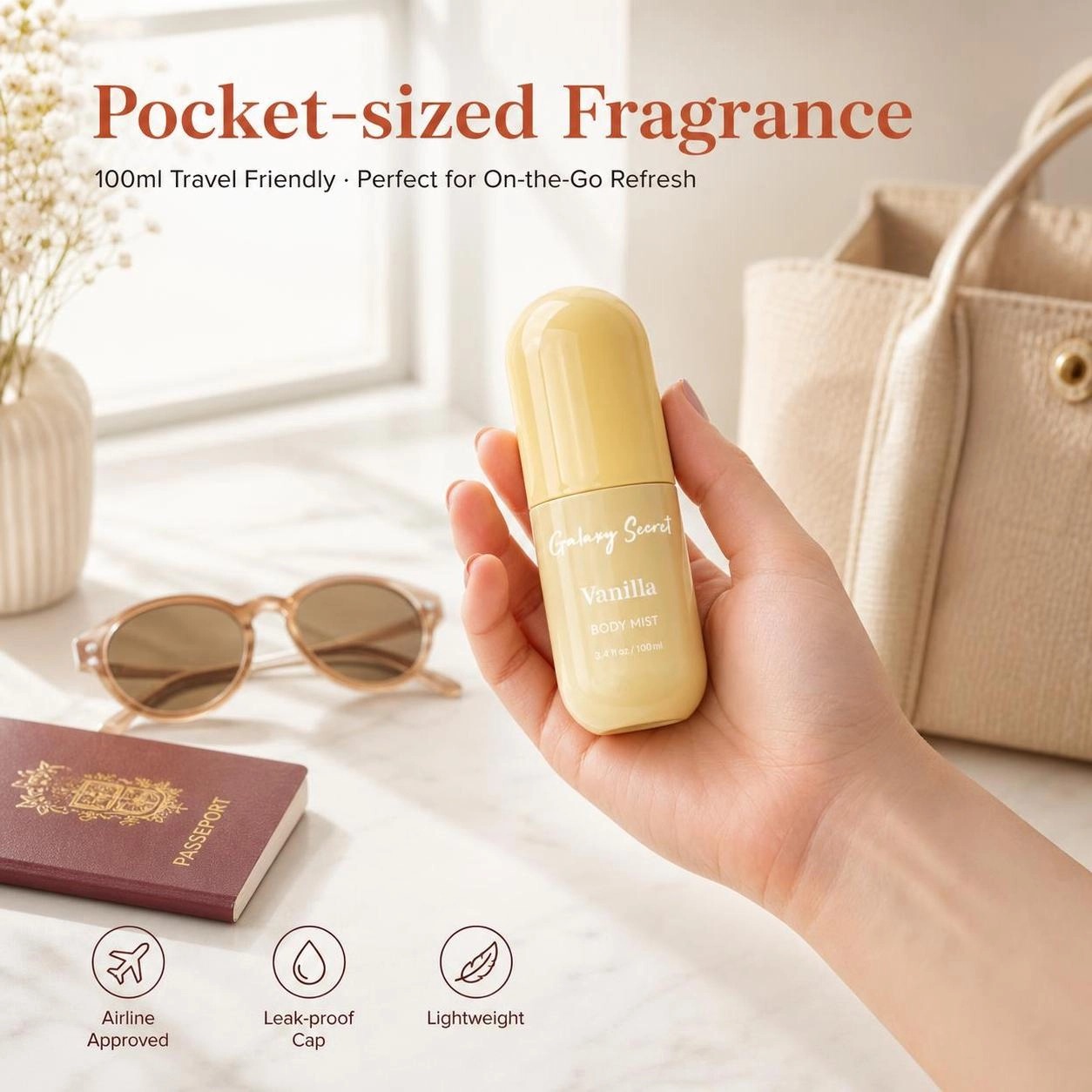 3pcs Body Mist Gift Set 100ml Each Coconut Vanilla Citrus Long Lasting Fragrance Scent Private Label Custom Logo Wholesale