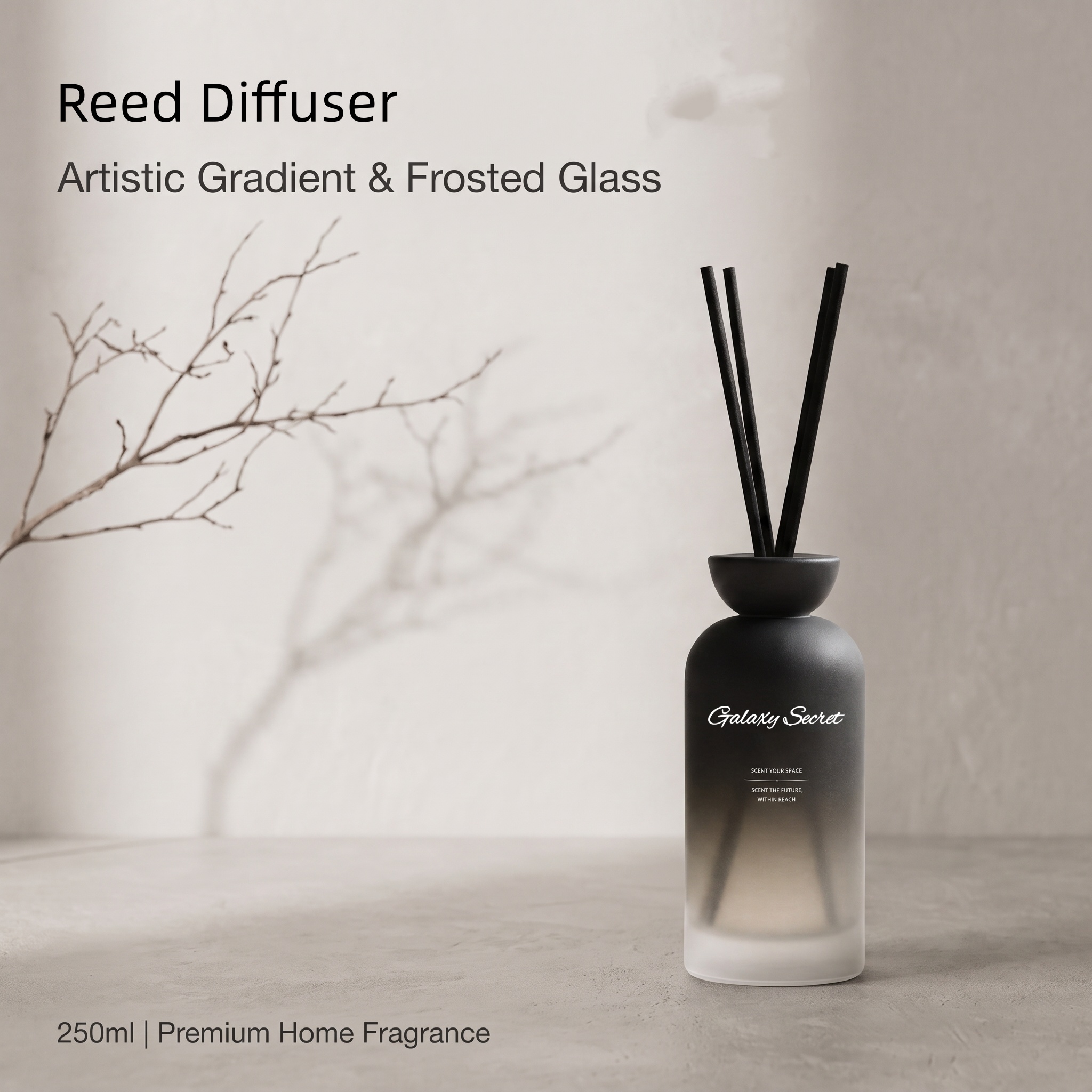 Galaxy Secret Luxury Home Fragrance Reed Diffuser Set Featuring An Exclusive Oil-based Formula For Long-lasting Scent Diffusion