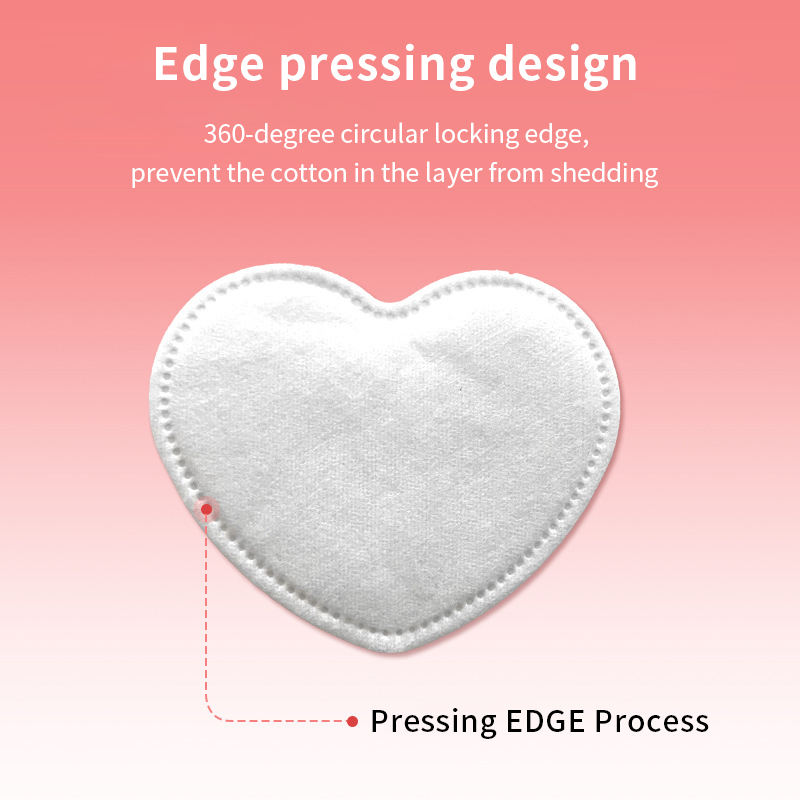 Galaxy Secret Heart Shaped Luxury Custom Packaging Make Up Toner Cotton Pads For Face Square Cosmetic Wet Compress