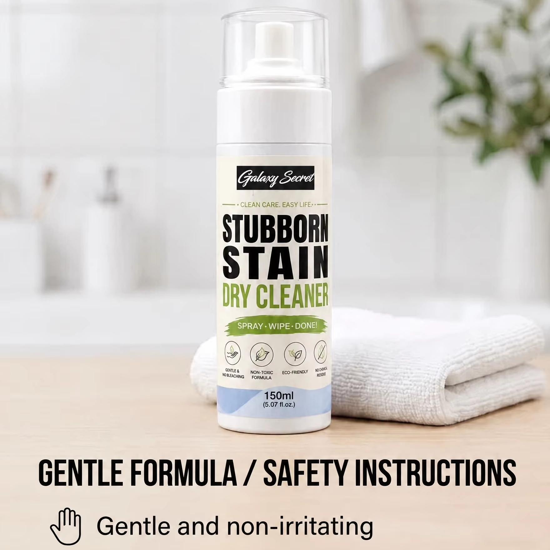 Galaxy Secret Chemical Cleaning Preparations Stubborn Stain Remover Spray Deep Cleaning Laundry Pretreat