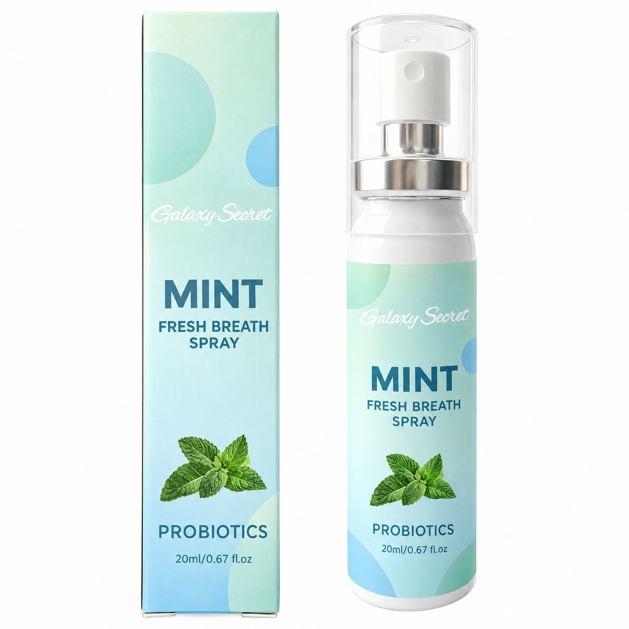 Galaxy Secret Probiotic Breath Spray 20ml Mint,Lactobacillus Oral Mist For Bad Breath Root Fix,Oem Private Label Pack