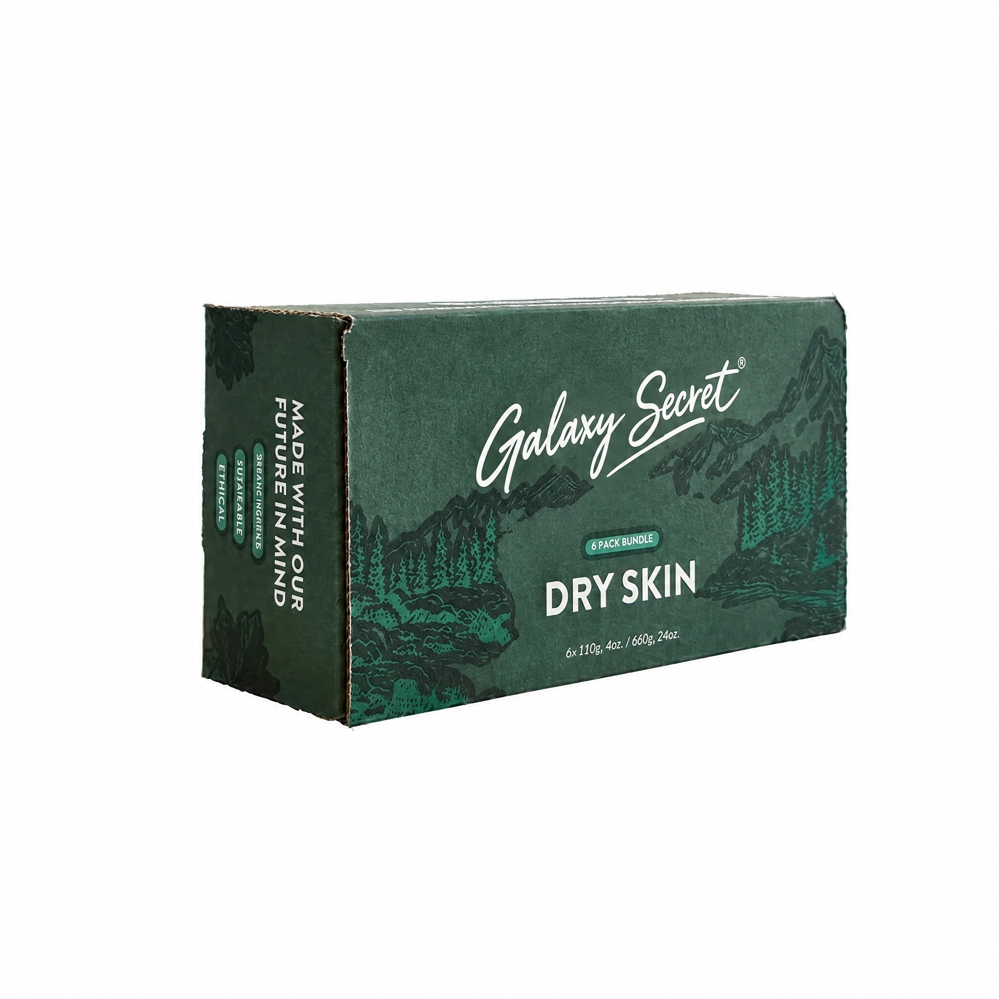 Galaxy Secret 6 Pack Bundle Natural Ingredients Aromas Fragrances Cleaning Whitening Handmade Soap For All Skin