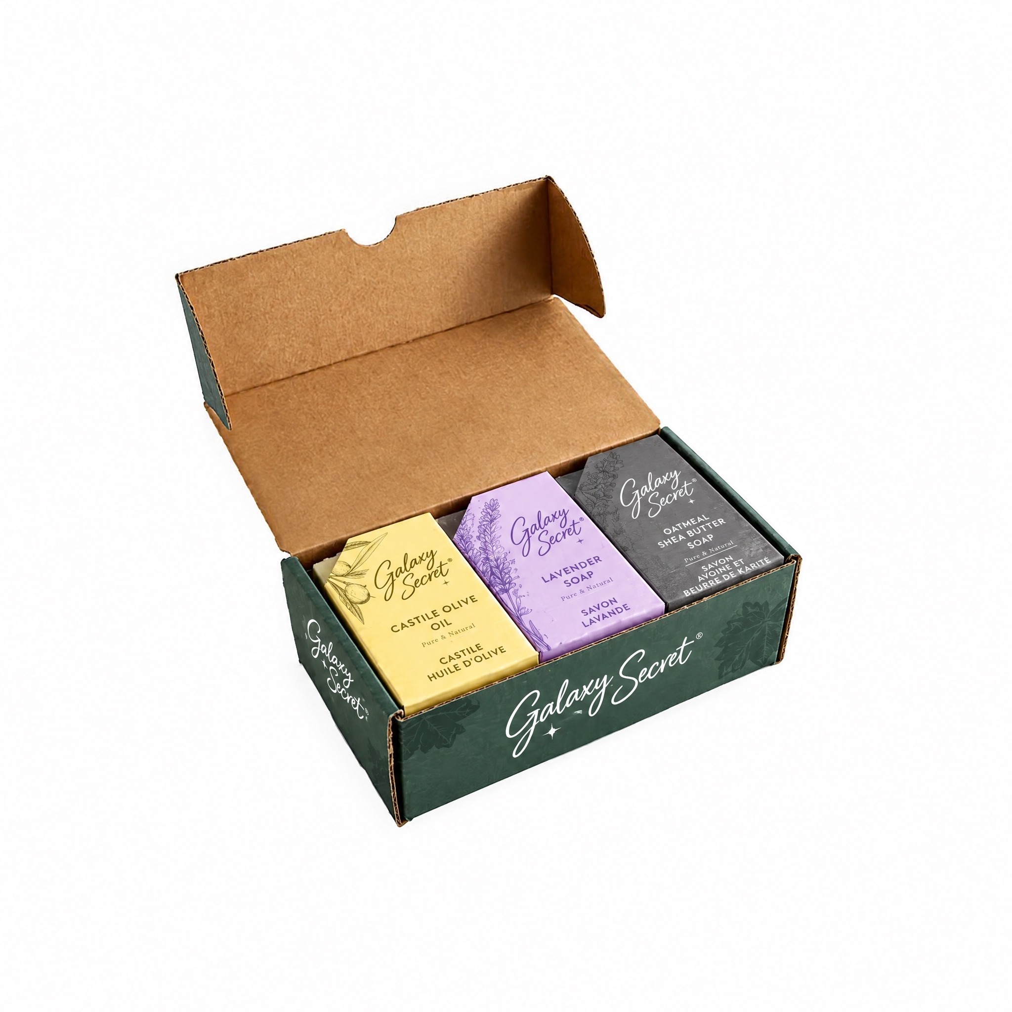 Galaxy Secret 6 Pack Bundle Natural Ingredients Aromas Fragrances Cleaning Whitening Handmade Soap For All Skin