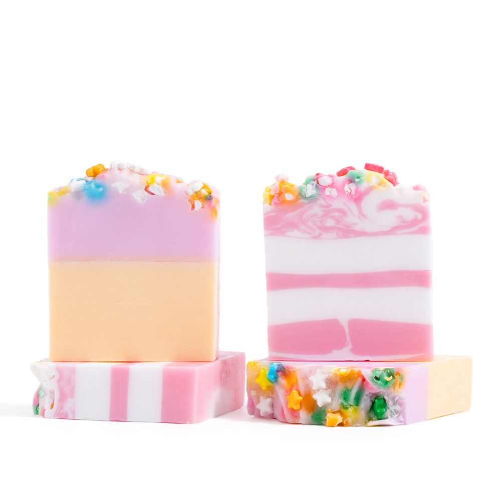 Galaxy Secret Packaging Pink Cake Shape Soap Bar Arket Organic Hotel Whitening Handmade Bath Toilet Soap