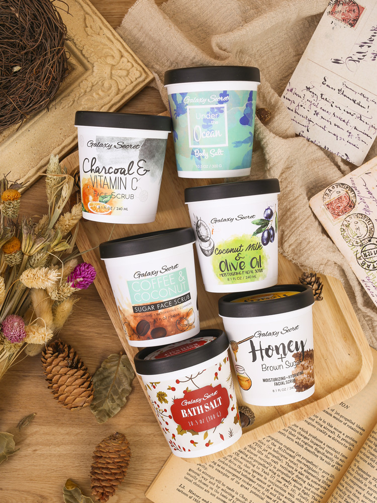 Oem Private Label Natural Organic Cleansing Scrub Gel Sugar Coffee And Coconut Face Body Scrub
